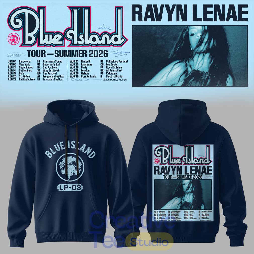 Ravyn Lenae “Blue Island” Tour 2026 Hoodie Ravyn Lenae “Blue Island” Tour 2026 Hoodie