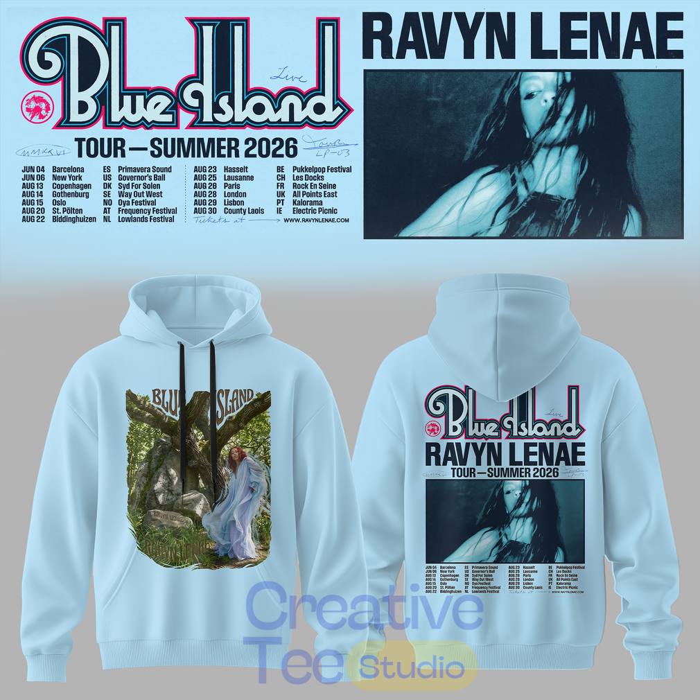 Ravyn Lenae “Blue Island” Tour 2026 Hoodie Ravyn Lenae “Blue Island” Tour 2026 Hoodie