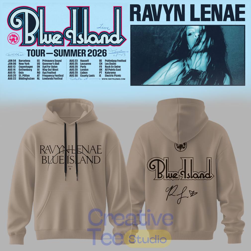 Ravyn Lenae “Blue Island” Tour 2026 Hoodie Ravyn Lenae “Blue Island” Tour 2026 Hoodie