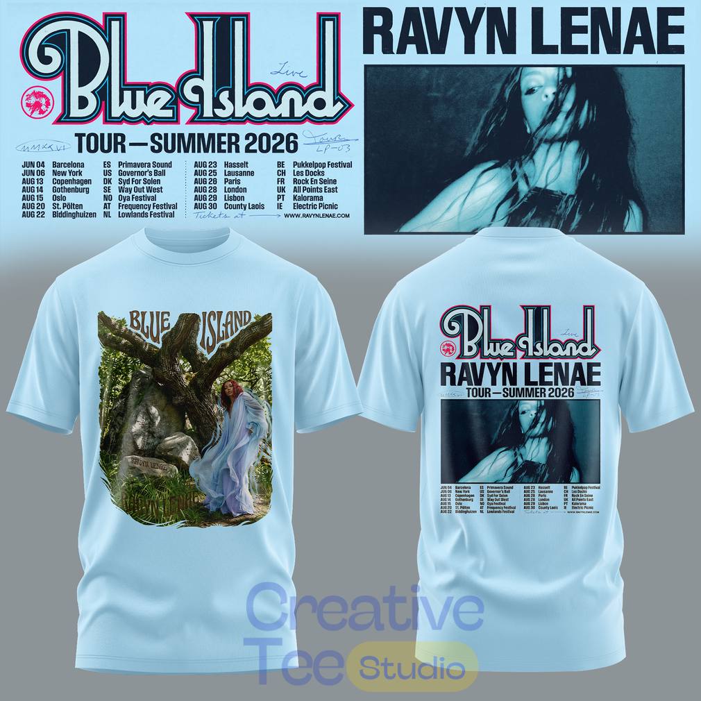 Ravyn Lenae “Blue Island” Tour 2026 T-Shirt Ravyn Lenae “Blue Island” Tour 2026 T-Shirt
