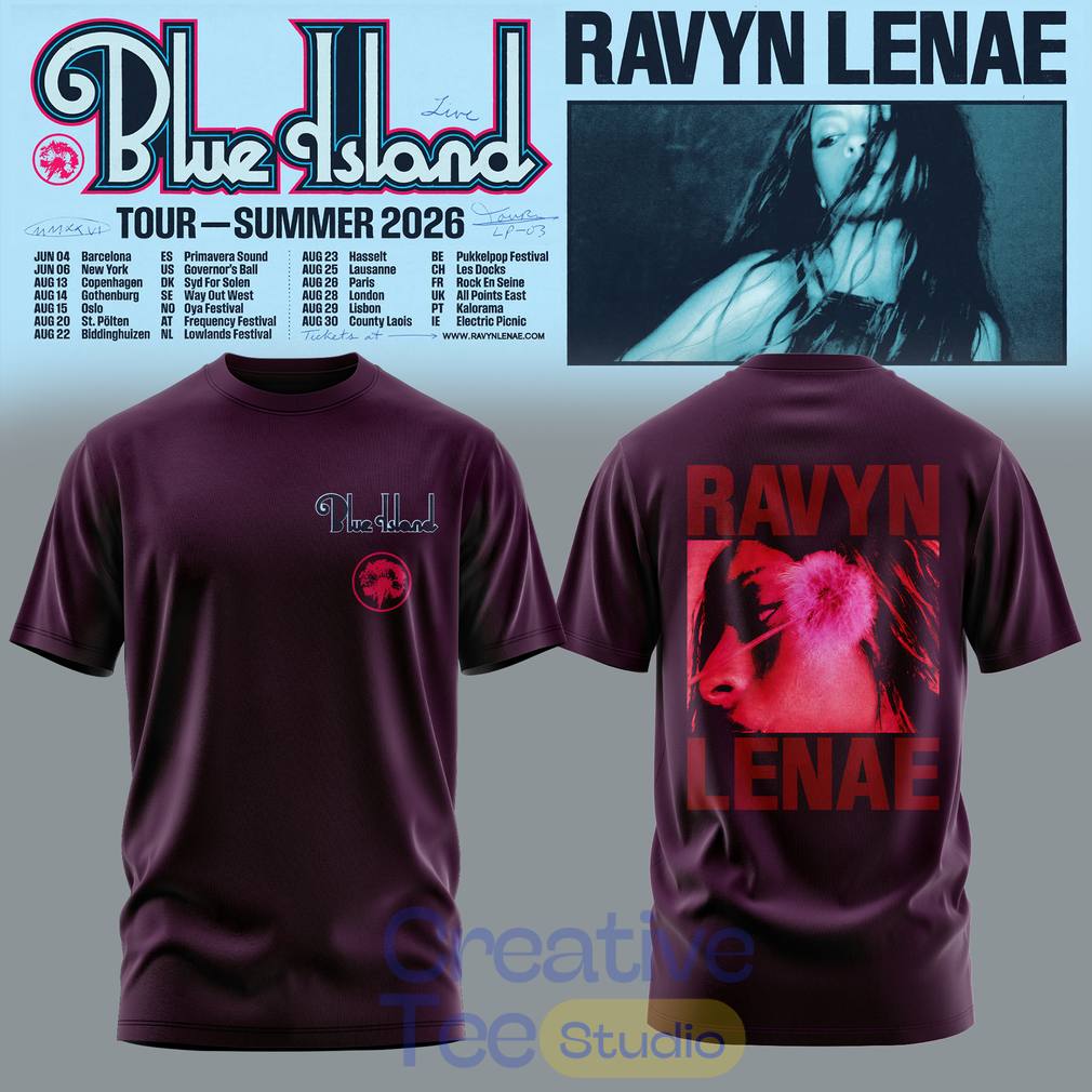 Ravyn Lenae “Blue Island” Tour 2026 T-Shirt Ravyn Lenae “Blue Island” Tour 2026 T-Shirt