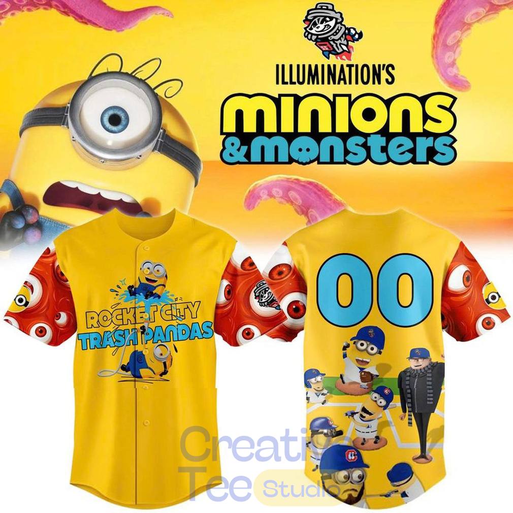 Rocket City Trash Pandas x Minions & Monster Custom Jersey Rocket City Trash Pandas x Minions & Monster Custom Jersey