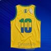 Ronaldinho 10 Brazil Yellow Basketball Jersey 3 Y005j.jpg