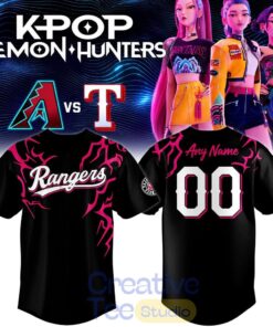 Saja Boys x Texas Rangers Special Baseball Jersey