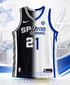 San Antonio Spurs Israel Heritage 2026 NBA Finals Basketball Jersey