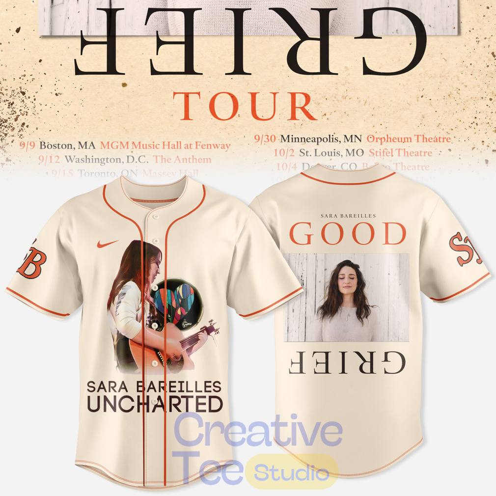 Sara Bareilles 'Good Grief' Tour 2026 Baseball Jersey Sara Bareilles 'Good Grief' Tour 2026 Baseball Jersey
