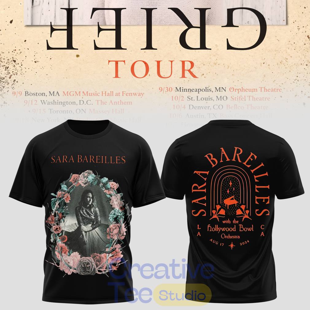 Sara Bareilles 'Good Grief' Tour 2026 T-Shirt Sara Bareilles 'Good Grief' Tour 2026 T-Shirt