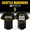 Seattle Mariners 2026 Bruce Lee Night Custom Jersey