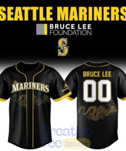 Seattle Mariners 2026 Bruce Lee Night Custom Jersey