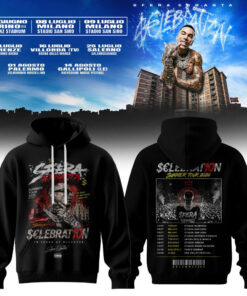 Sfera Ebbasta “$€LEBRAT10N” Summer Tour 2026 Black Hoodie