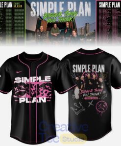 Simple Plan Bigger Than You Think Tour Baseball Jersey