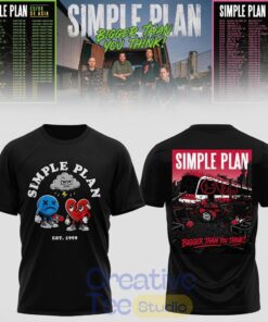 Simple Plan Bigger Than You Think Tour Limited Edition 3D Shirt