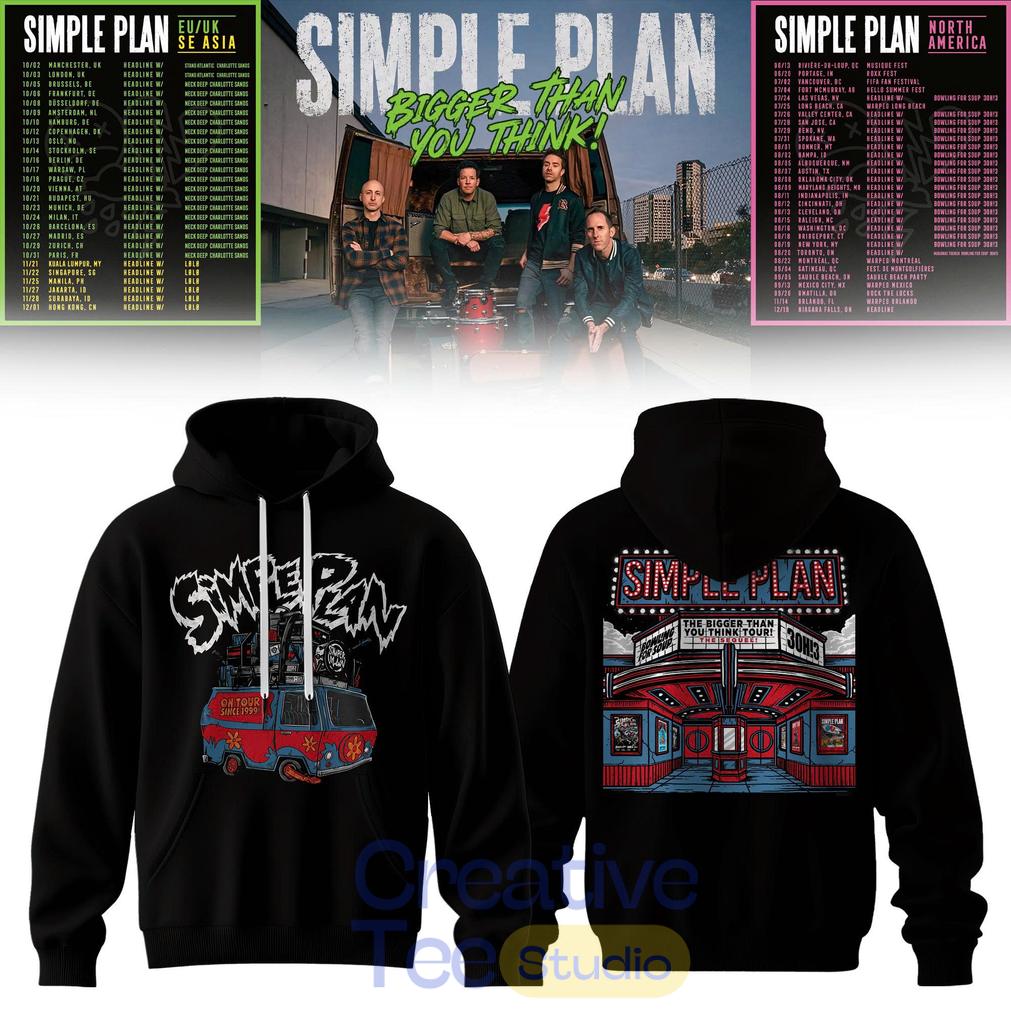Simple Plan Bigger Than You Think Tour Limited Hoodie Simple Plan Bigger Than You Think Tour Limited Hoodie