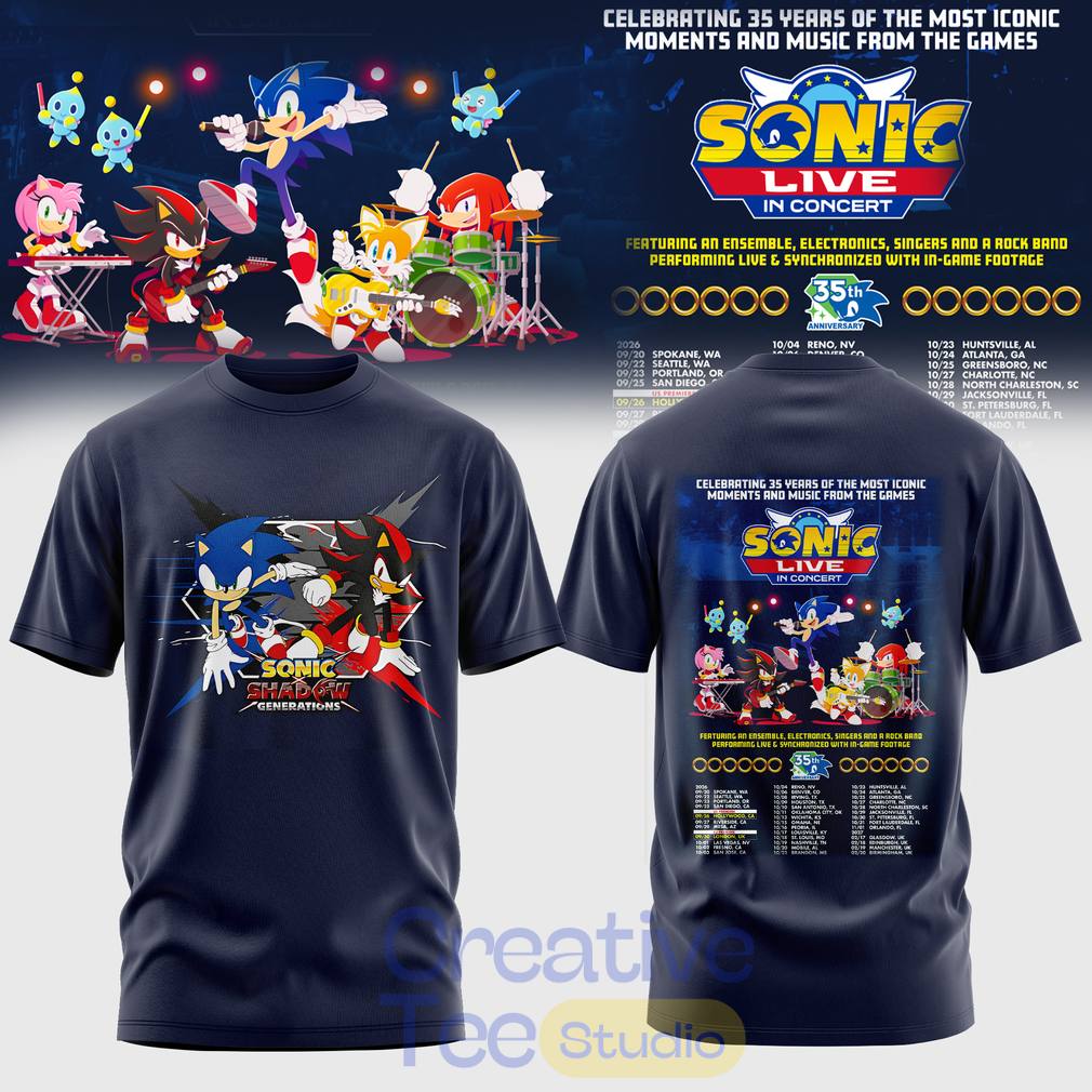 Sonic Live in Concert 2026 T-Shirt Sonic Live in Concert 2026 T-Shirt