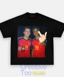 Spain Drunk Football Fans Graphic T-Shirt