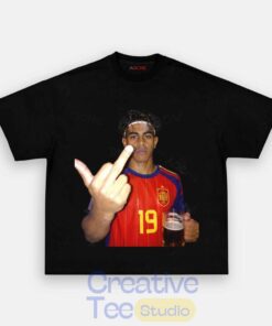 Spain Football Lamine Yamal Drunk Middle Finger T-Shirt