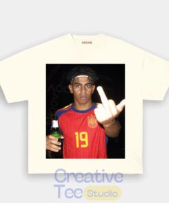 Spain Football Lamine Yamal Drunk Middle Finger T-Shirt