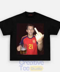 Spain Football Oyarzabal Drunk Middle Finger T-Shirt
