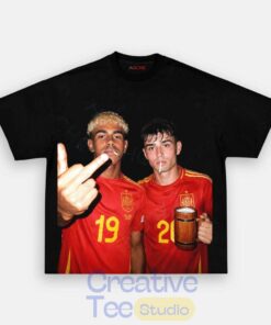 Spain Football Yamal x Pedri Middle Finger T-Shirt