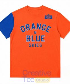 Spike Lee Orange And Blue Skies Knicks Game 4 T-Shirt