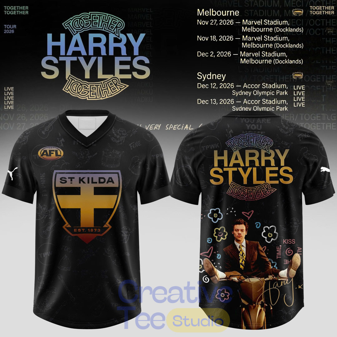 St Kilda Football Club x Harry Styles Together Together Tour 2026 Football Jersey St Kilda Football Club x Harry Styles Together Together Tour 2026 Football Jersey