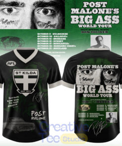 St Kilda Football Club x Post Malone Big Ass World Tour 2026 Football Jersey