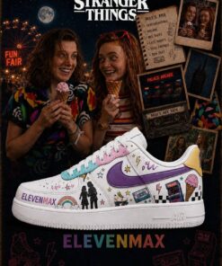 Stranger Things Eleven and Max Special AF1 Shoes