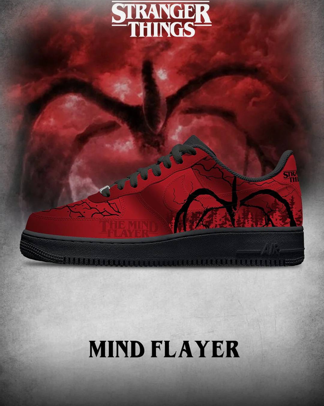 Stranger Things Mind Flayer Special AF1 Shoes Stranger Things Mind Flayer Special AF1 Shoes
