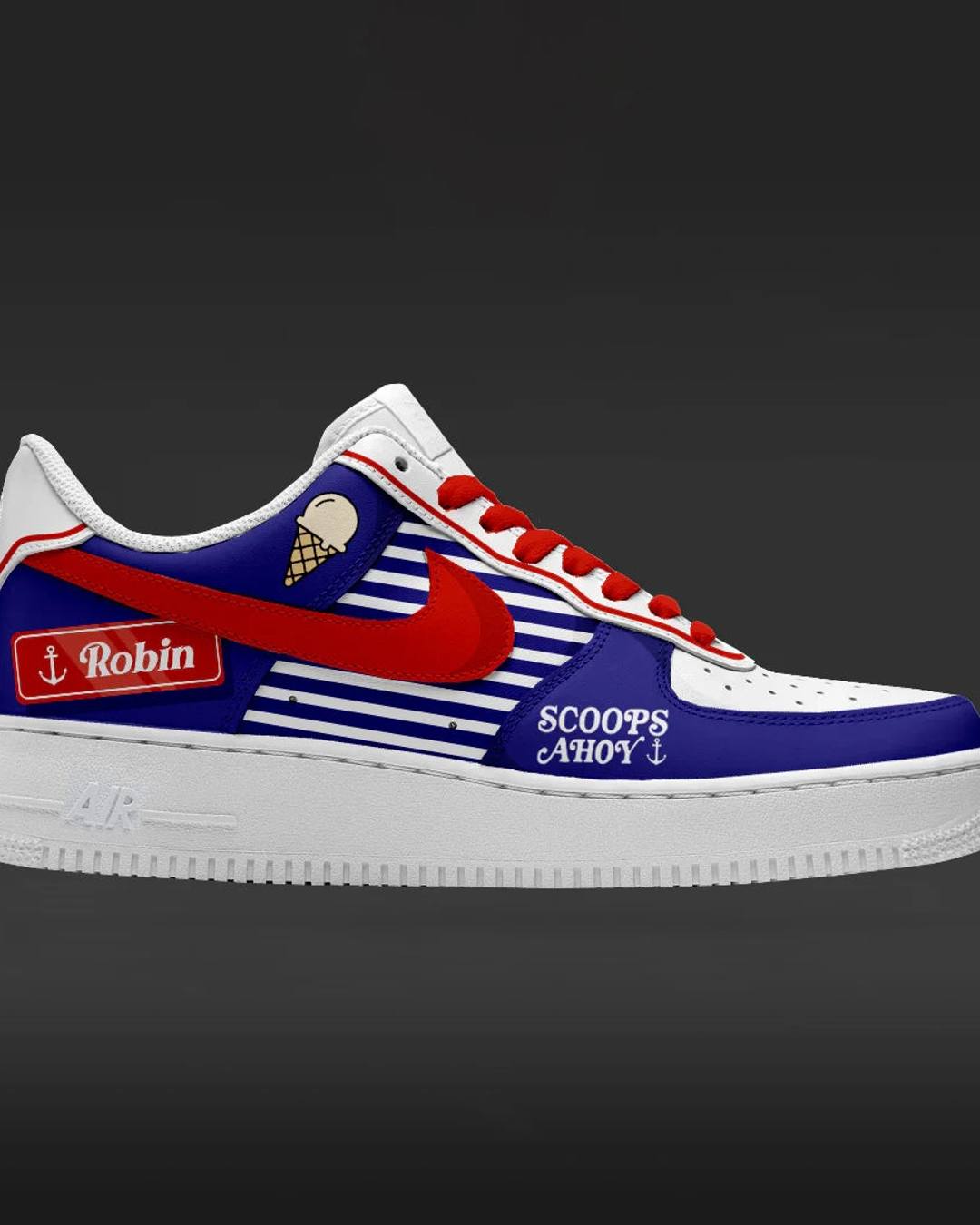 Stranger Things Scoops Ahoy Special AF1 Shoes Stranger Things Scoops Ahoy Special AF1 Shoes