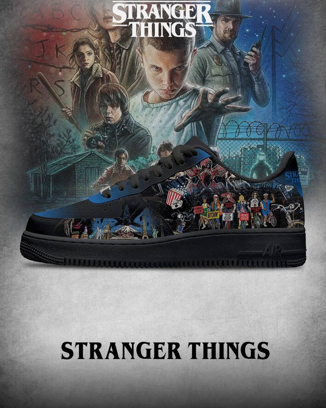 Stranger Things The Upside Down Special Edition AF1 Shoes Stranger Things The Upside Down Special Edition AF1 Shoes