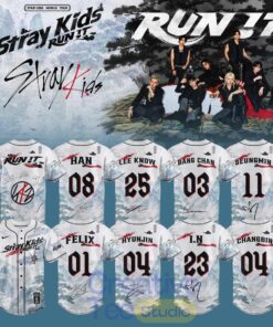 Stray Kids – Run It World Tour 2026 Baseball Jersey