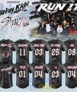 Stray Kids – Run It World Tour 2026 Baseball Jersey