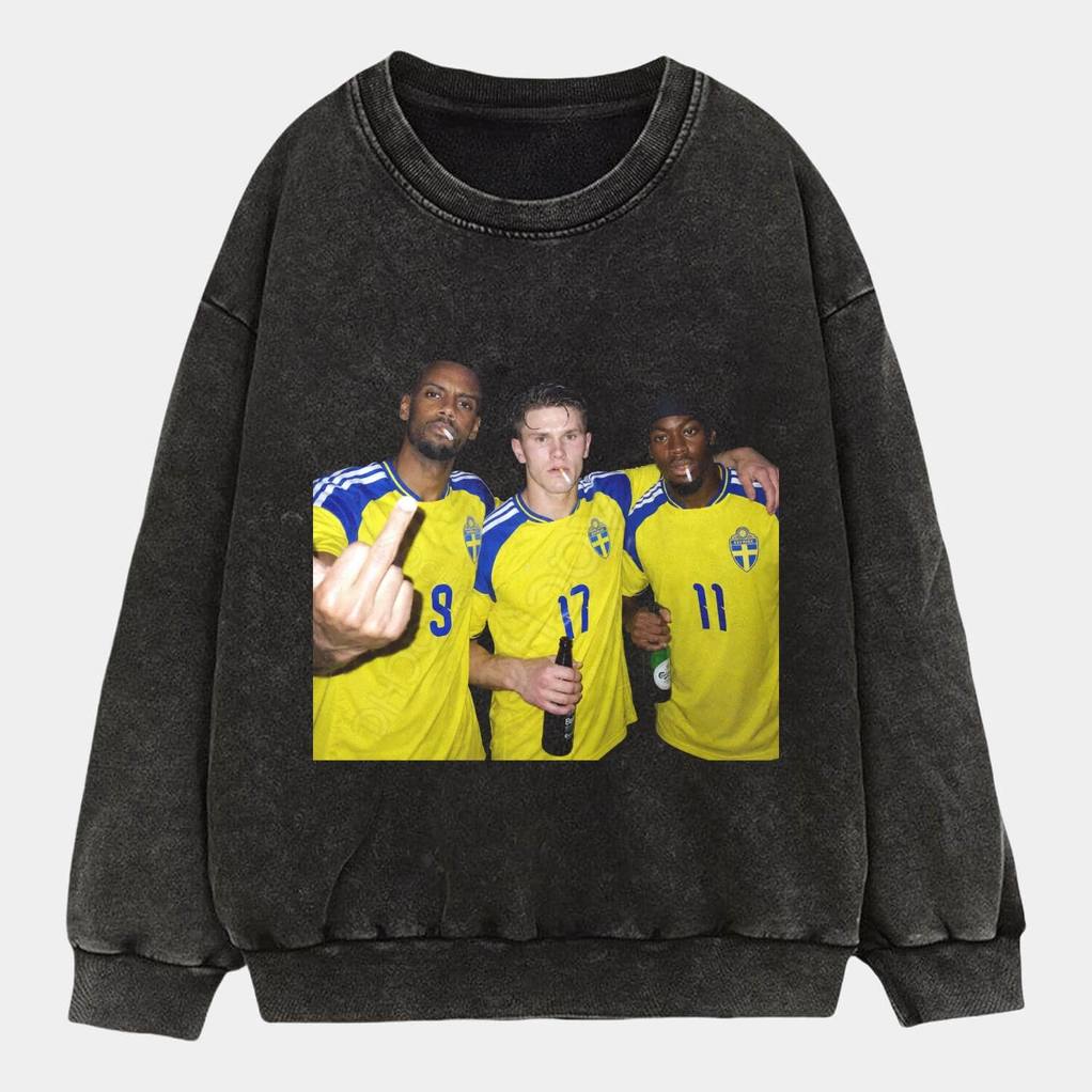 Sweden National Team Gykeres Elanga Isak Drunk Tee Sweden National Team Gykeres Elanga Isak Drunk Tee