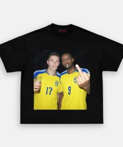 Sweden National Team Isak and Gykeres Middle Finger Tee