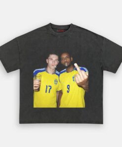 Sweden National Team Isak and Gykeres Middle Finger Tee