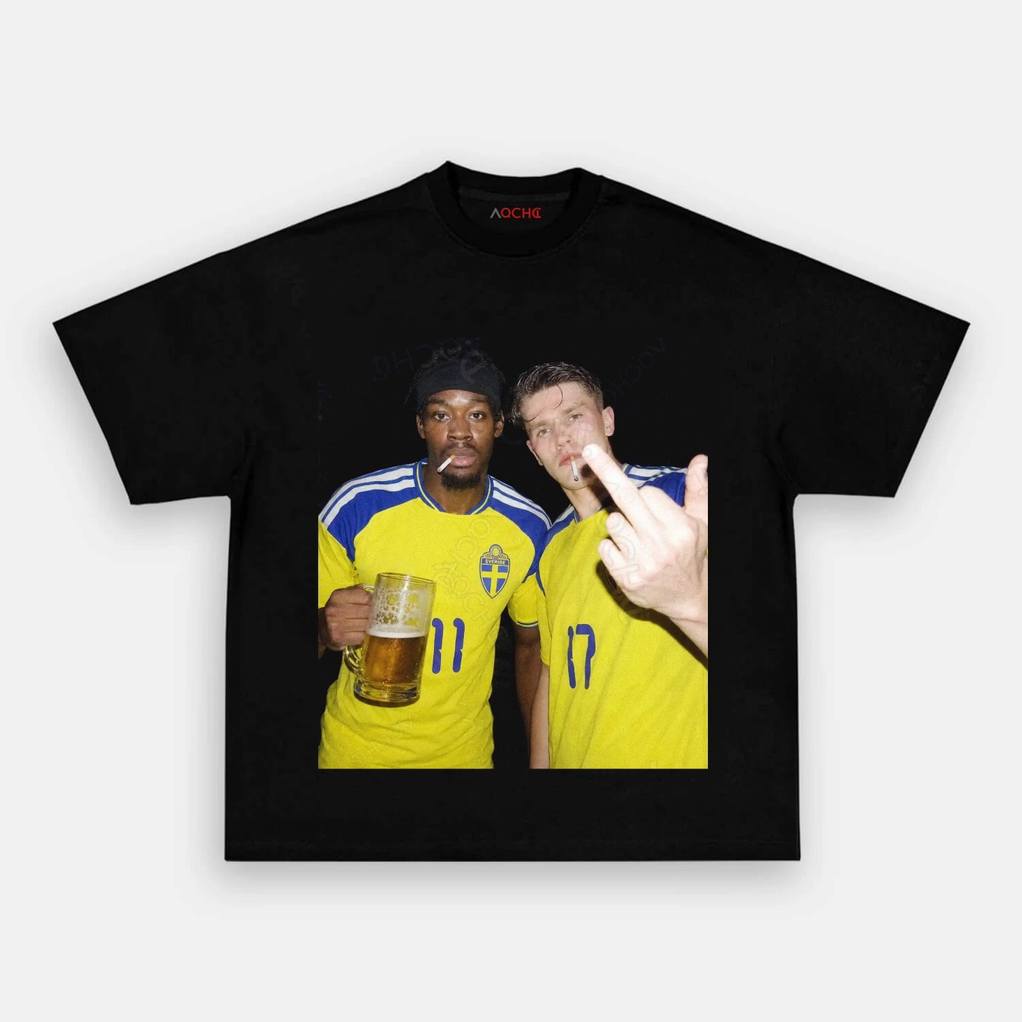 Sweden Off The Pitch Drunk Smoke Tee Sweden Off The Pitch Drunk Smoke Tee