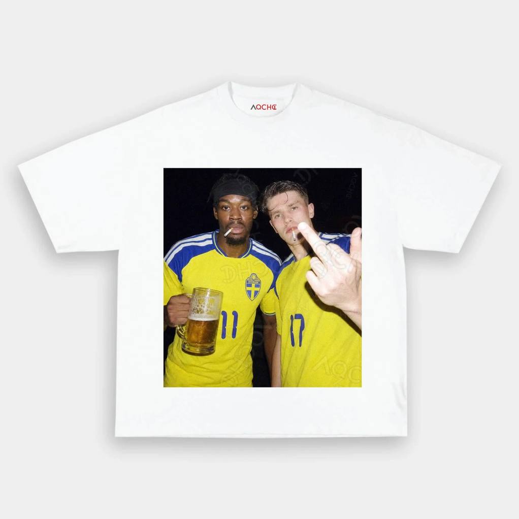Sweden Off The Pitch Drunk Smoke Tee Sweden Off The Pitch Drunk Smoke Tee