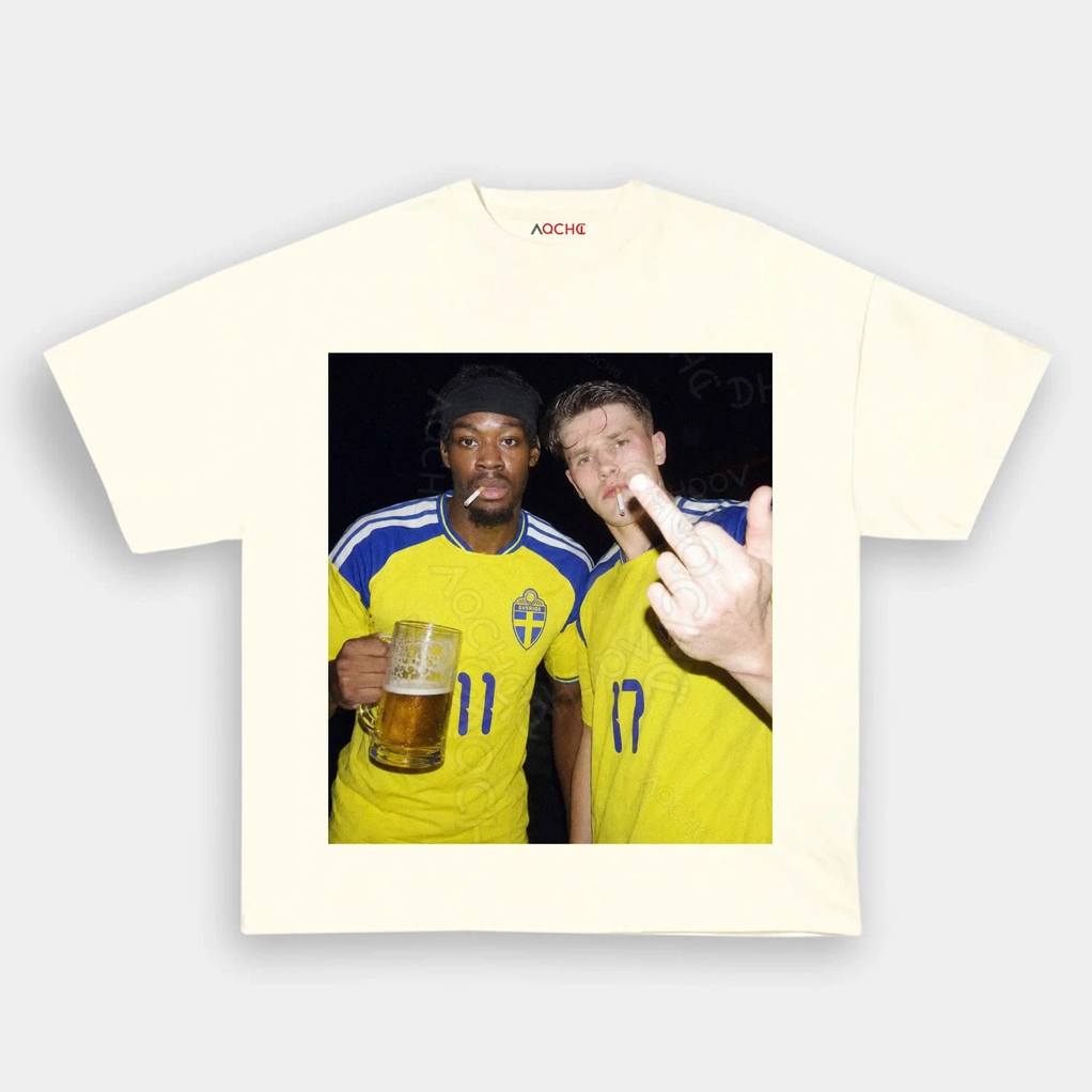 Sweden Off The Pitch Drunk Smoke Tee Sweden Off The Pitch Drunk Smoke Tee