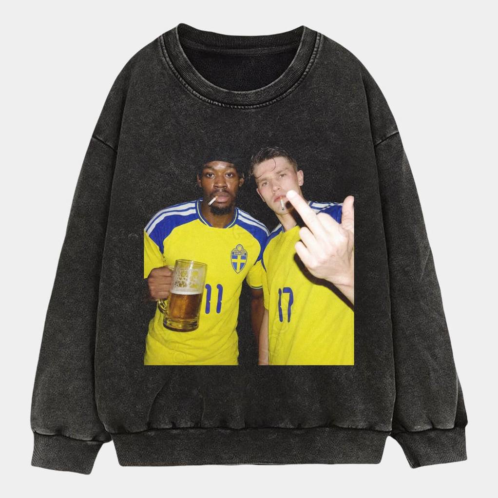 Sweden Off The Pitch Drunk Smoke Tee Sweden Off The Pitch Drunk Smoke Tee