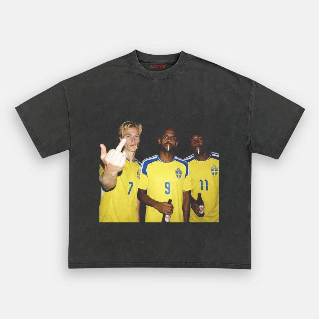 Swedish National Hangover Team Middle Finger Tee Swedish National Hangover Team Middle Finger Tee
