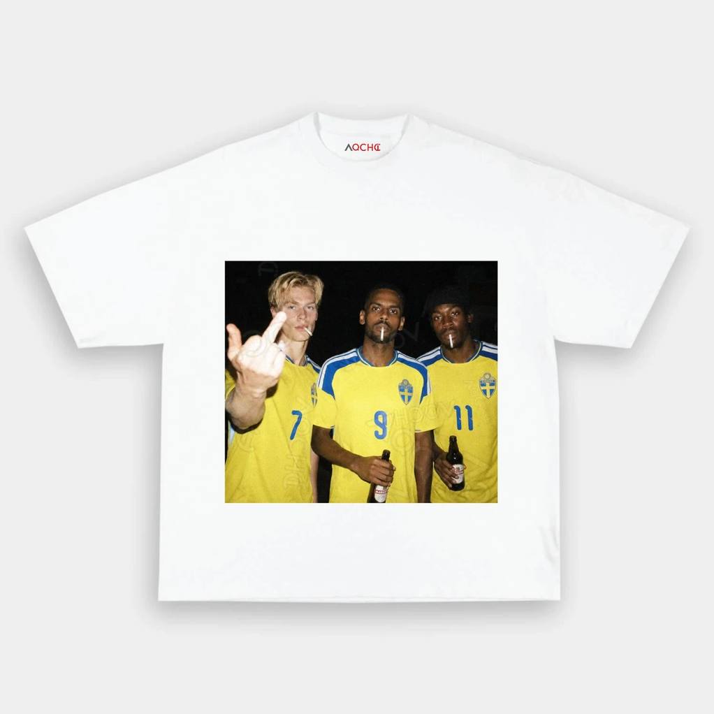 Swedish National Hangover Team Middle Finger Tee Swedish National Hangover Team Middle Finger Tee
