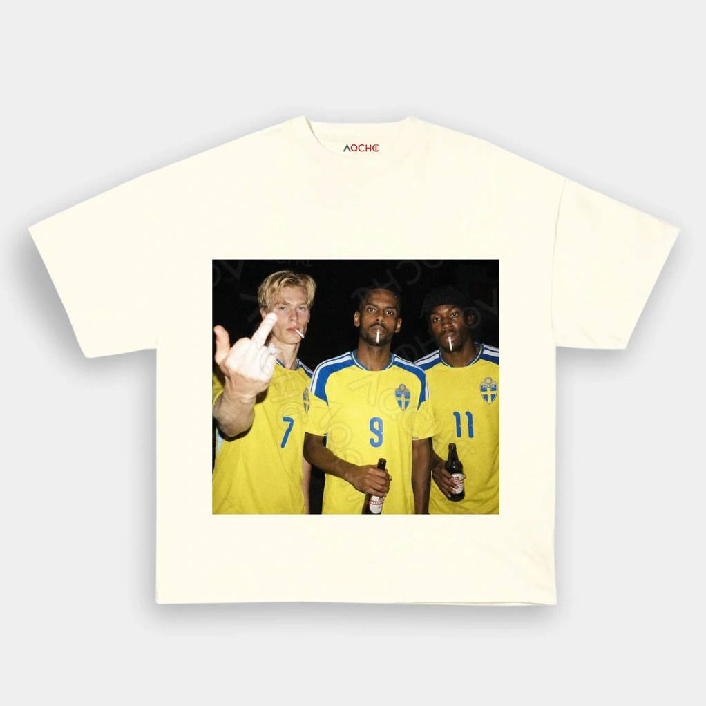 Swedish National Hangover Team Middle Finger Tee Swedish National Hangover Team Middle Finger Tee
