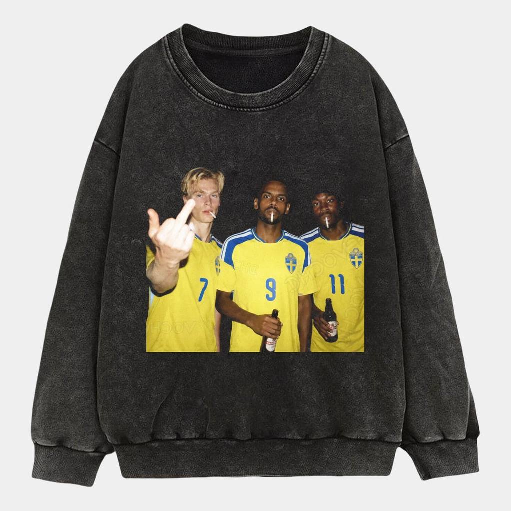 Swedish National Hangover Team Middle Finger Tee Swedish National Hangover Team Middle Finger Tee