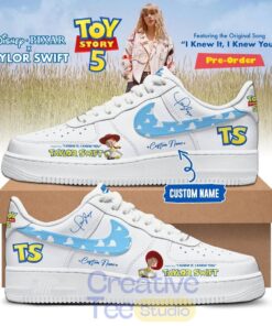 Taylor Swift x Toy Story 5 “I Knew It, I Knew You” Custom Air Force 1 Sneaker – White