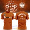 Texas Longhorns 2026 NCAA Baseball Men’s College World Series Omaha 3D T-Shirt