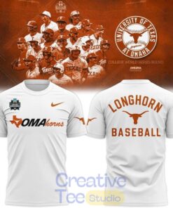 Texas Longhorns 2026 NCAA Baseball Men’s College World Series Omaha 3D T-Shirt