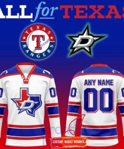 Texas Rangers x Dallas Stars Night 2026 Hockey Jersey