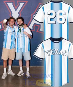 Texas Rangers x Seleccin Argentina Baseball Jersey