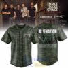 Three Days Grace Alienation Tour 2026 Green Camo Baseball Jersey