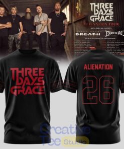 Three Days Grace Alienation Tour 2026 T-Shirt
